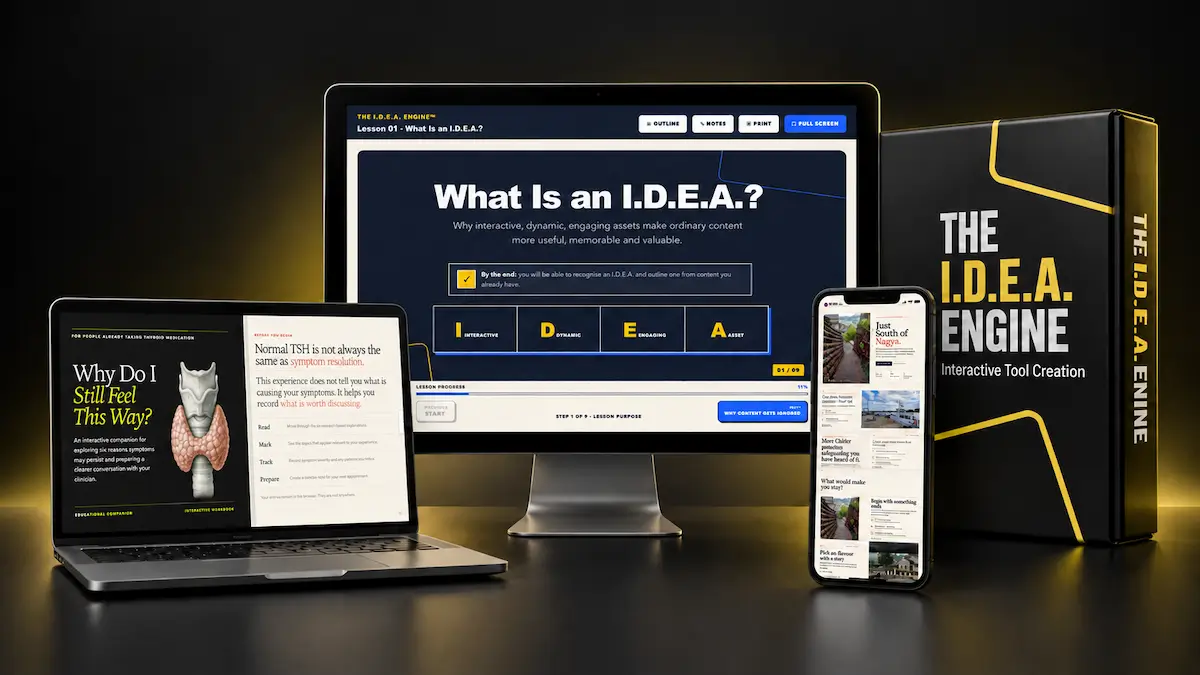 The I.D.E.A. Engine premium interactive asset showcase